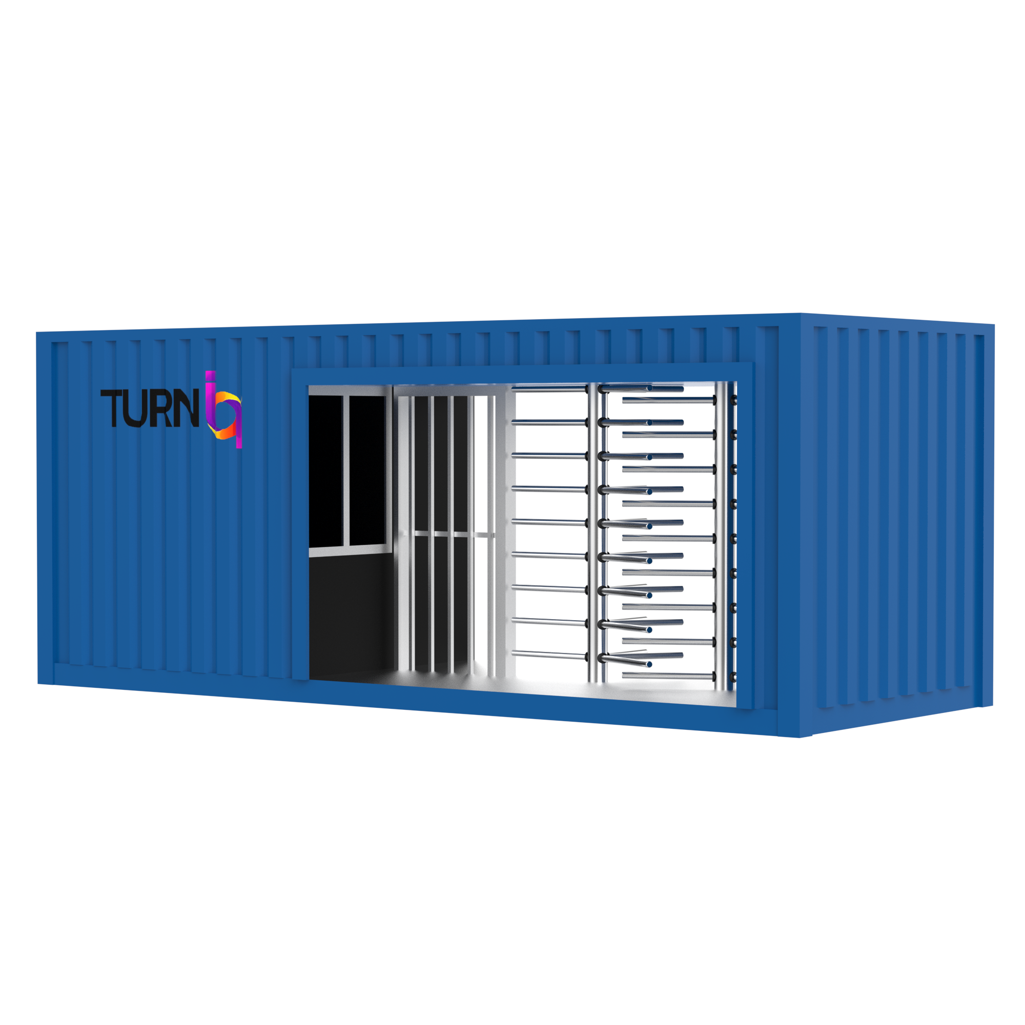 Turnstiles in Shipping Containers