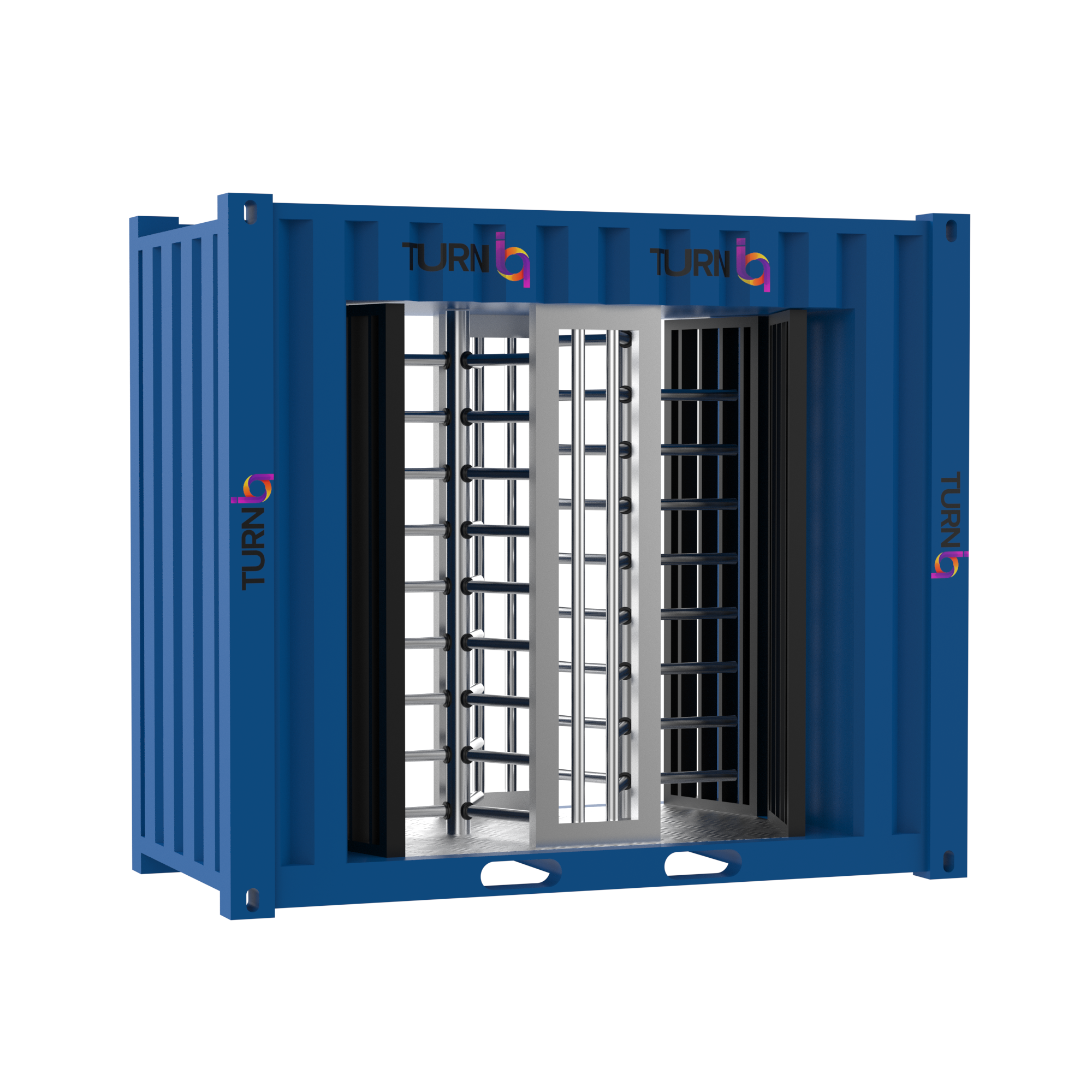 Turnstiles in Shipping Containers